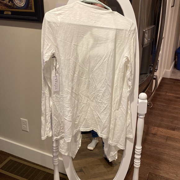 Velvet by Graham & Spencer white cardigan. Women size XS. New with tags. - Picture 5 of 5